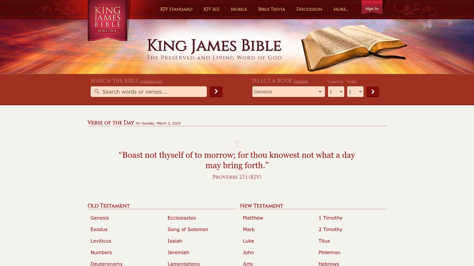 King James Version (KJV)