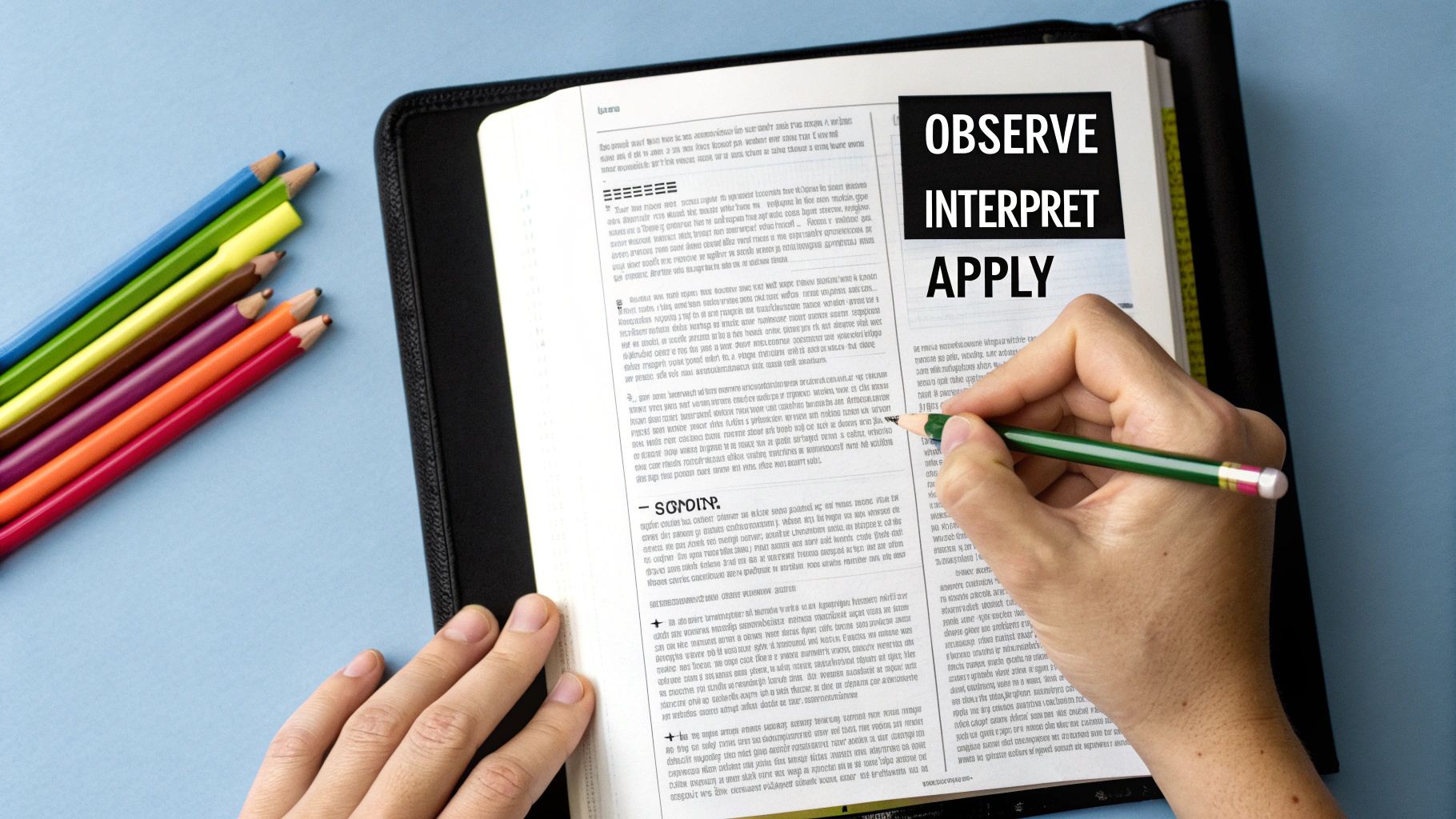 Use the Inductive Bible Study Method