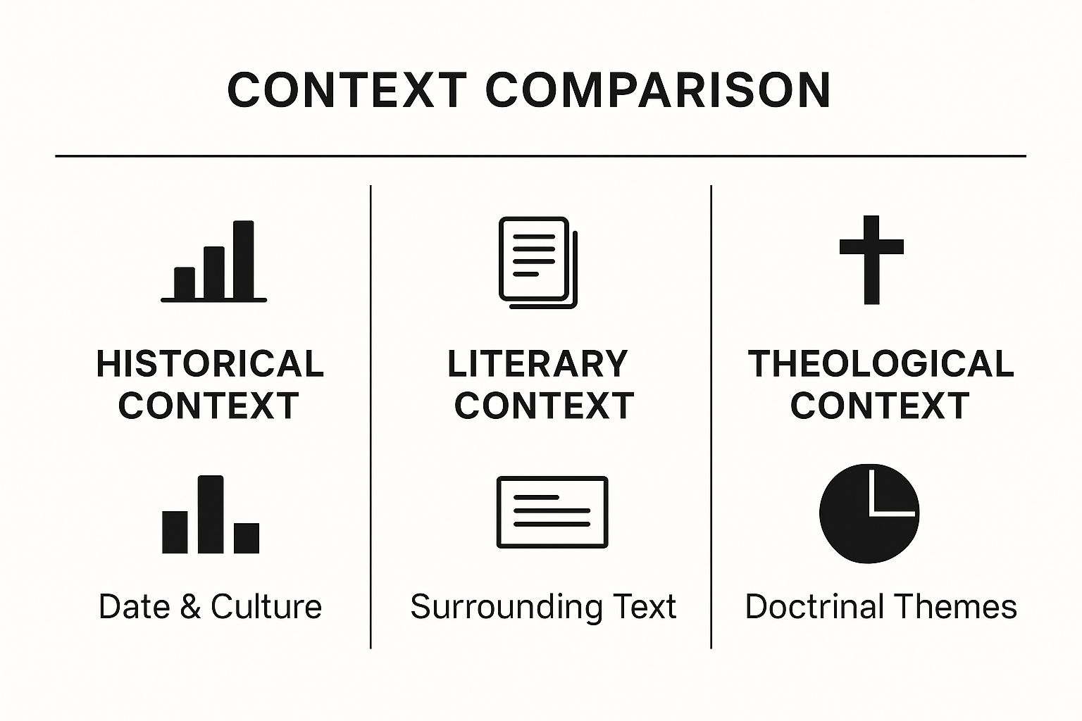 Infographic about how to interpret scripture